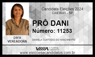 Candidato PRÔ DANI 2024 - CAIEIRAS - Eleições