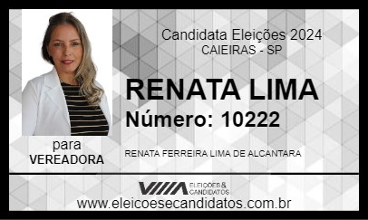 Candidato RENATA LIMA 2024 - CAIEIRAS - Eleições