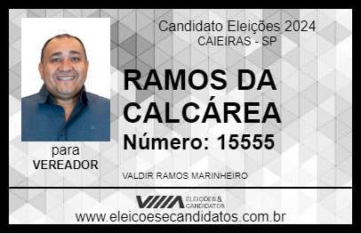 Candidato RAMOS DA CALCÁREA 2024 - CAIEIRAS - Eleições