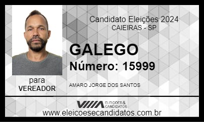 Candidato GALEGO 2024 - CAIEIRAS - Eleições