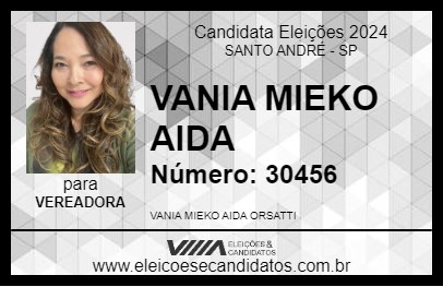 Candidato VANIA MIEKO AIDA 2024 - SANTO ANDRÉ - Eleições