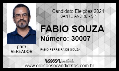 Candidato FABIO SOUZA 2024 - SANTO ANDRÉ - Eleições