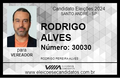 Candidato RODRIGO ALVES 2024 - SANTO ANDRÉ - Eleições