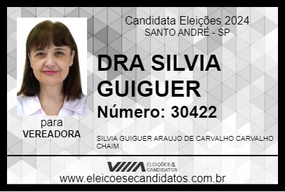 Candidato DRA SILVIA GUIGUER 2024 - SANTO ANDRÉ - Eleições