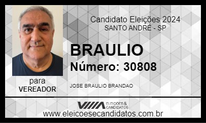 Candidato BRAULIO 2024 - SANTO ANDRÉ - Eleições