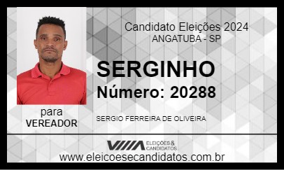 Candidato SERGINHO 2024 - ANGATUBA - Eleições