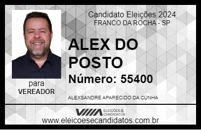 Candidato ALEX DO POSTO 2024 - FRANCO DA ROCHA - Eleições