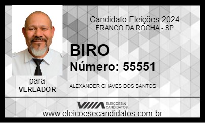 Candidato BIRO 2024 - FRANCO DA ROCHA - Eleições