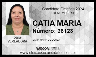 Candidato CATIA MARIA 2024 - TREMEMBÉ - Eleições