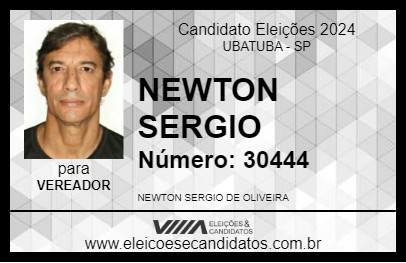 Candidato NEWTON SERGIO 2024 - UBATUBA - Eleições