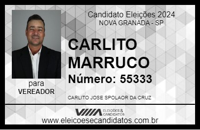 Candidato CARLITO MARRUCO 2024 - NOVA GRANADA - Eleições