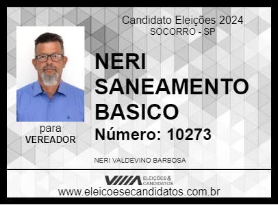 Candidato NERI SANEAMENTO BASICO 2024 - SOCORRO - Eleições