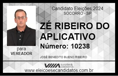 Candidato ZÉ RIBEIRO DO APLICATIVO 2024 - SOCORRO - Eleições