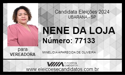 Candidato NENE DA LOJA 2024 - UBARANA - Eleições