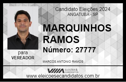 Candidato MARQUINHOS RAMOS 2024 - ANGATUBA - Eleições