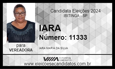 Candidato IARA 2024 - IBITINGA - Eleições