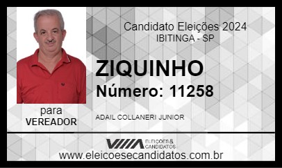 Candidato ZIQUINHO 2024 - IBITINGA - Eleições