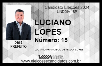 Candidato LUCIANO LOPES 2024 - LINDÓIA - Eleições