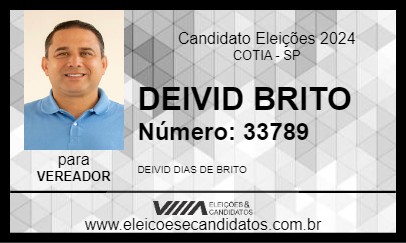 Candidato DEIVID BRITO 2024 - COTIA - Eleições