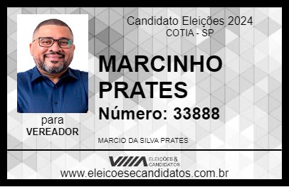 Candidato MARCINHO PRATES 2024 - COTIA - Eleições