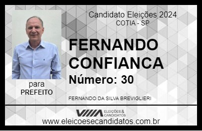 Candidato FERNANDO CONFIANCA 2024 - COTIA - Eleições