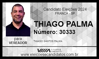 Candidato THIAGO PALMA 2024 - FRANCA - Eleições