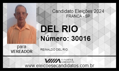 Candidato DEL RIO 2024 - FRANCA - Eleições