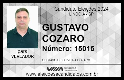 Candidato GUSTAVO COZARO 2024 - LINDÓIA - Eleições