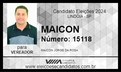 Candidato MAICON 2024 - LINDÓIA - Eleições