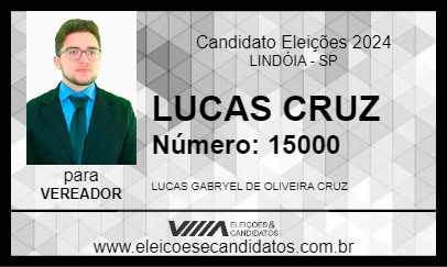 Candidato LUCAS CRUZ 2024 - LINDÓIA - Eleições