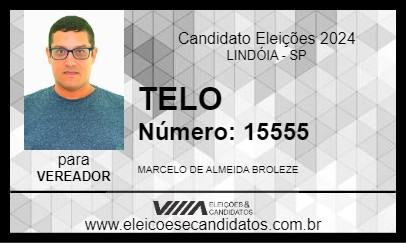 Candidato TELO 2024 - LINDÓIA - Eleições