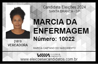 Candidato MARCIA DA ENFERMAGEM 2024 - SANTA BRANCA - Eleições