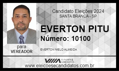 Candidato EVERTON PITU 2024 - SANTA BRANCA - Eleições