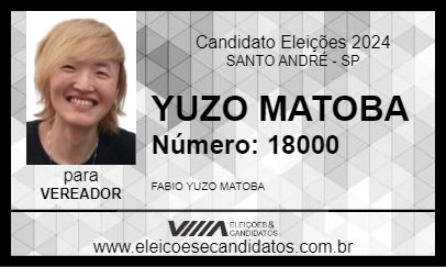 Candidato YUZO MATOBA 2024 - SANTO ANDRÉ - Eleições