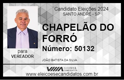 Candidato CHAPELÃO DO FORRÓ 2024 - SANTO ANDRÉ - Eleições