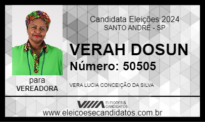 Candidato VERAH DOSUN 2024 - SANTO ANDRÉ - Eleições