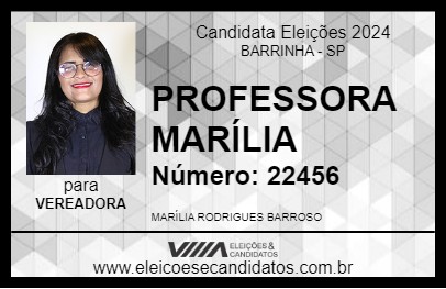 Candidato PROFESSORA MARÍLIA 2024 - BARRINHA - Eleições