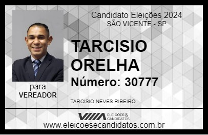 Candidato TARCISIO ORELHA 2024 - SÃO VICENTE - Eleições