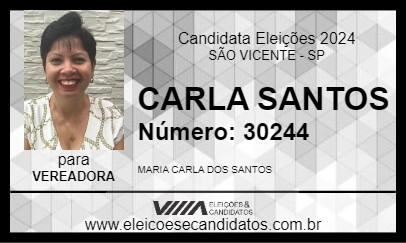 Candidato CARLA SANTOS 2024 - SÃO VICENTE - Eleições