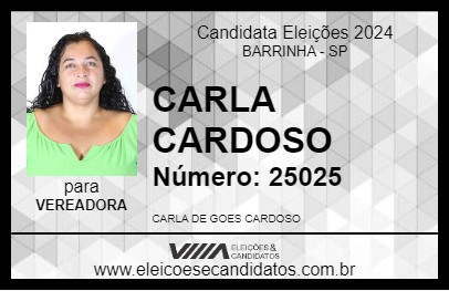 Candidato CARLA CARDOSO 2024 - BARRINHA - Eleições