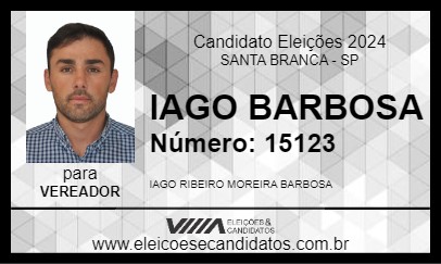 Candidato IAGO BARBOSA 2024 - SANTA BRANCA - Eleições