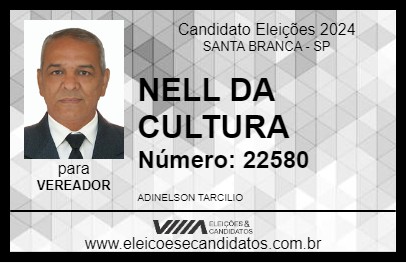 Candidato NELL DA CULTURA 2024 - SANTA BRANCA - Eleições