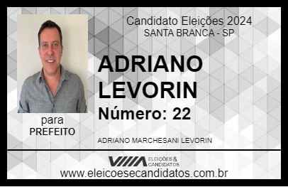 Candidato ADRIANO LEVORIN 2024 - SANTA BRANCA - Eleições