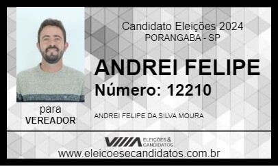 Candidato ANDREI FELIPE 2024 - PORANGABA - Eleições