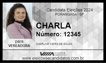 Candidato CHARLA 2024 - PORANGABA - Eleições