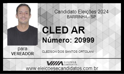 Candidato CLED AR 2024 - BARRINHA - Eleições