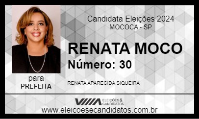 Candidato RENATA MOCO 2024 - MOCOCA - Eleições