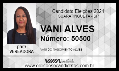 Candidato VANI ALVES 2024 - GUARATINGUETÁ - Eleições