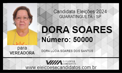 Candidato DORA SOARES 2024 - GUARATINGUETÁ - Eleições