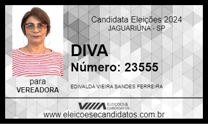 Candidato DIVA 2024 - JAGUARIÚNA - Eleições